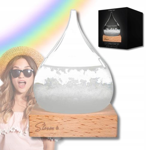  KEMIJSKI BAROMETAR STORM GLASS DROP FITZROY BAROMETAR POKLON ZA KEMIČARA