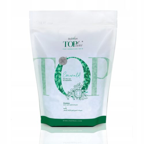  ItalWax Tvrdi vosak za depilaciju u granulama TOP LINE EMERALD kapi 750g