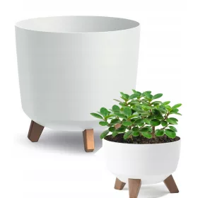    Prosperplast saksija 29,8 cm x 29,8 x 28,5 cm promjer 29,8 cm plastična bijela