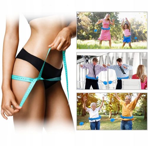 Hula Hoop s utezima LEWER 50 cm roza