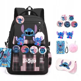 PLECAK ŠKOLSKI RUKSAK Stich UZORI A4 VELIKA Pernica