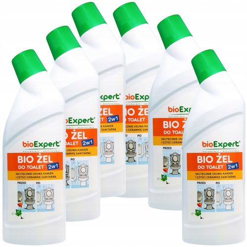 Toaletni gel za čišćenje WC-a BIOEXPERT 6x750ml - Bio set gelova za čišćenje WC-a: 6x750ml Čistač 4,5l bioExpert