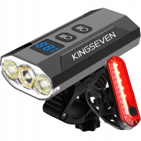   Snažna lampa BIKE LED svjetlo prednje + stražnje 1200lm svjetiljka 5200mAh BIKE