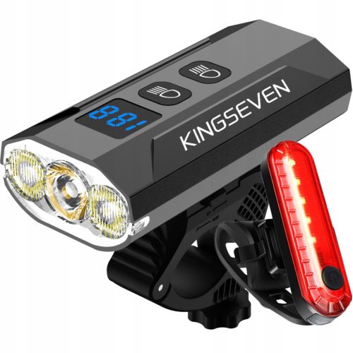  Snažna lampa BIKE LED svjetlo prednje + stražnje 1200lm svjetiljka 5200mAh BIKE