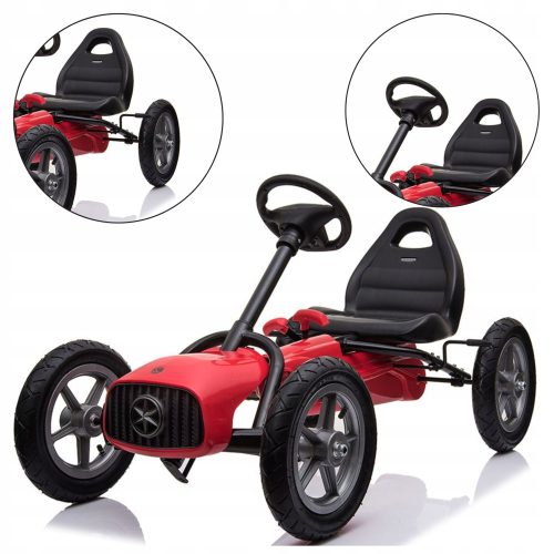 BABY MIX GOKART ZA DJECU S PEDALAMA DO 50KG CRVENI