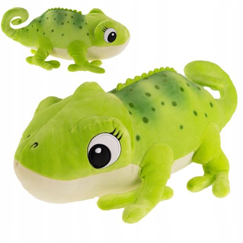 GUŠTER KAMELEON 35 cm plišana igračka maskota ZELENA BOJA MEDVJED