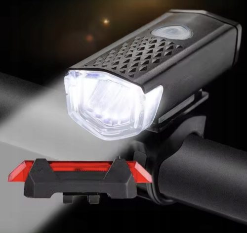  SVJETLO ZA BICIKL PREDNJA STRAŽNJA SVJETLO PUNJIVO + USB