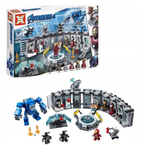  OSVETNICI IRON MAN OKLOPNI BLOKOVI 608 ELEMENATA.