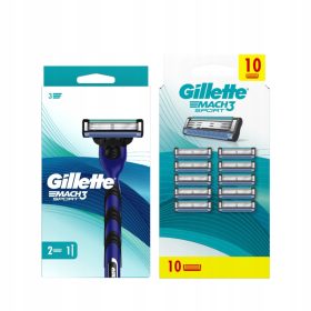   Brijač Gillette Mach3 Sport s 2 oštrice + 10 zamjenskih oštrica