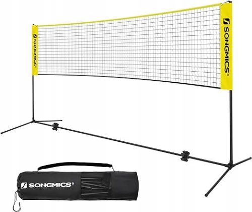 SONGMICS Prijenosna Mreža za Badminton i Tenis s Podesivom Visinom