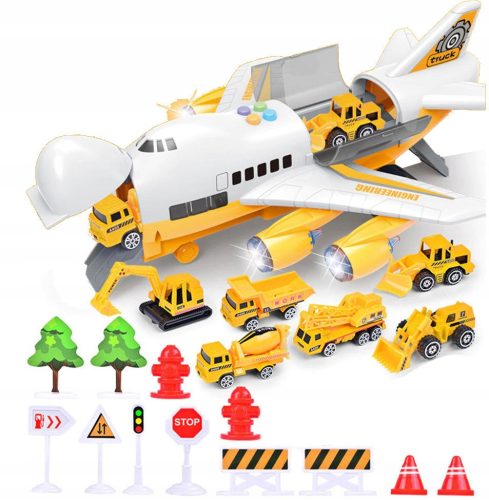 VELIKI AVION ZA JEDNOKRATNU POTROŠNJU S AUTOMOBILIMA, BAGEROM, BULDOŽEROM