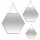 Lustro heksagon set 3 kom 290 x 290 mm