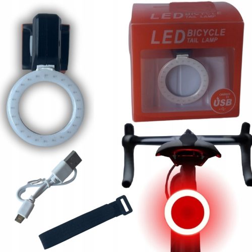  STRAŽNJE SVJETLO BICIKLA CRVENO USB BATERIJA SNAŽNO LED STRAŽNJE SVJETLO