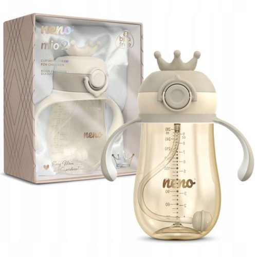  NENO MIO2 SMEĐA INOVATIVNA ŠALICA, BOČICA SA UTEGOM SLAMČICE 280 ml od 12M