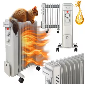    ELEKTRIČNI ULJNI RADIJATOR 9 REBRA TERMOSTAT VESUVIUS 2000 WAT