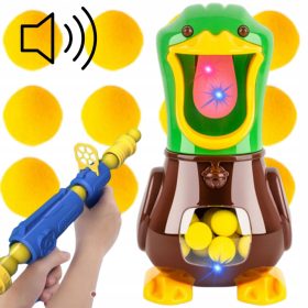   PUCAČKA IGRA ZA DJECU - LOV NA GLADNU PATKU S PIŠTOLJIMA I KUGLAMA ZA GAĐANJE META