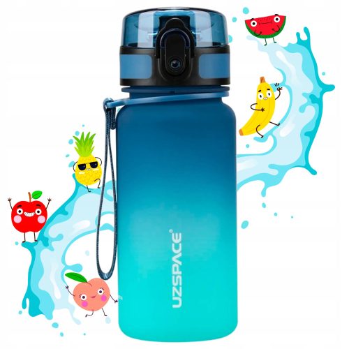 BIDON ZA DJECU Uzspace 350ml Tritan plavo-tirkizna