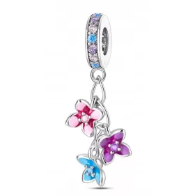    Charms Privjesak Cvijeće Srebrni Charms Cvjetni Charms Privjesci Srebro s925