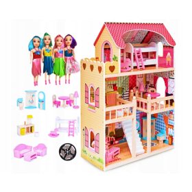 Domek za lutke Picollo Malinova Rezidencija 90 cm