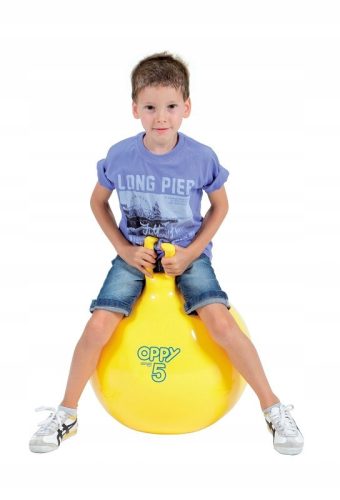  Gymnic Oppy lopta za skakanje za djecu s rogovima, žuta