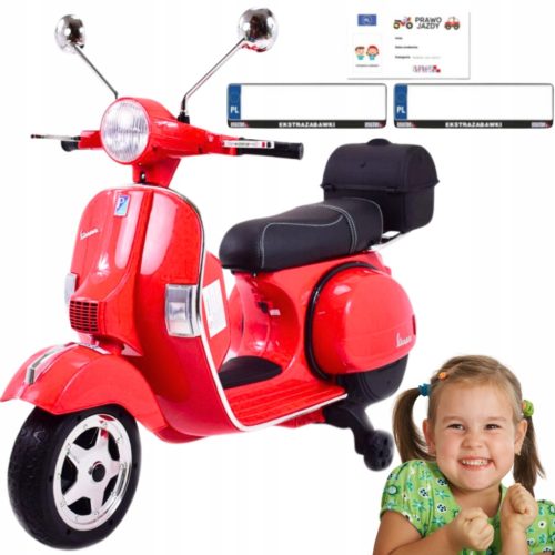 Vespa Crveni Električni Skuter Motor