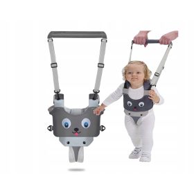   Happy Walk podesivi asistent za učenje hodanja sive i srebrne nijanse