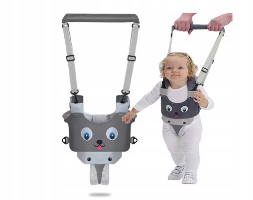 Happy Walk podesivi asistent za učenje hodanja sive i srebrne nijanse