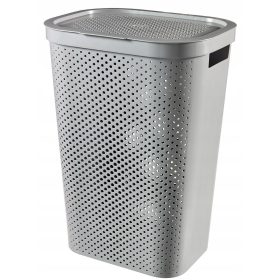    Samostojeća košara za rublje Curver 60l, nijanse sive i srebrne