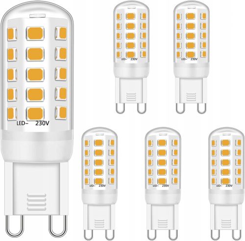 LED žarulje G9 5 W, zamjena za halogene žarulje, 5 kom toplo bijele