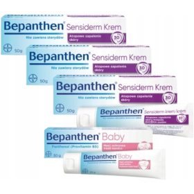 3x Bepanthen Sensiderm Krema 50g + GRATIS Bepanthen Baby 30g