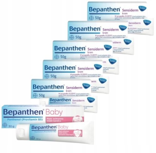 Bepanthen Sensiderm Krema - Paket 5x50g s Gratis Baby Kremom 30g