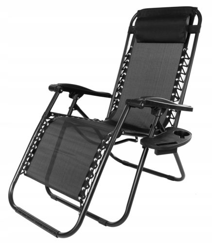 eHockers Orion Zero Gravity ležaljka, crni metal