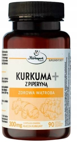 Kurkuma Plus s Piperinom za Zdravu Jetru - Dodatak Prehrani s 90 Biljnim Kapsulama