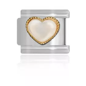  Link za narukvicu MAYBEME GOLD HEART WITH OPAL