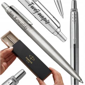   Luksuzna gravirana Parker Jotter kemijska olovka u crnoj boji