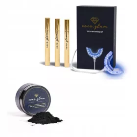    Coco Glam LED set za izbjeljivanje zubi i aktivni ugljen u prahu