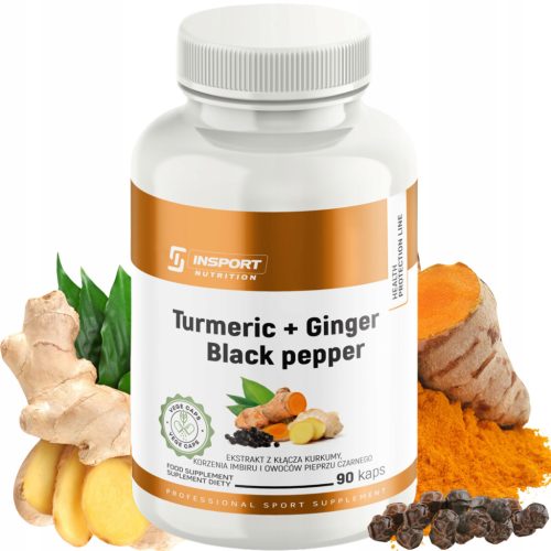 Insport Nutrition Kurkuma + Đumbir + Crni Papar - Moćna formula za zdravlje