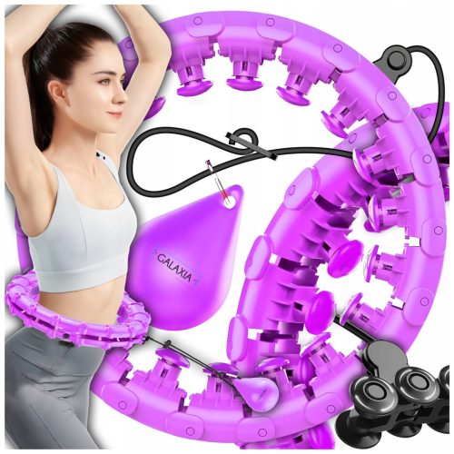  Hula hoop s nitnama GALAXIA 50 cm roza