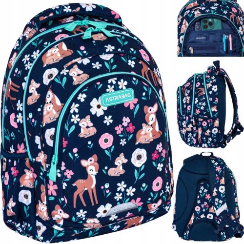 AstraBag školski ruksak s više odjeljaka Shades of blue 20 l