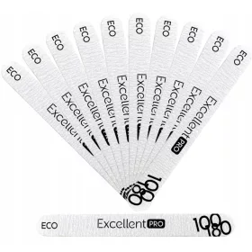 10 x Izvrsni PRO Pilnik za nokte Jačanje ravni ECO 100/180