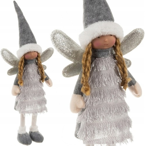 Figurica anđela božićne vile, vilenjak, pomoćnik Djeda Božićnjaka, ukras 40 cm XL