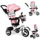  Ecotoys 1796 tricikl bicikl bijela, crna, ružičasta, siva