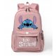 Ruksak Lilo i Stitch s više pretinaca za školu i izlete crne boje
