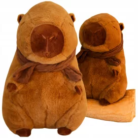 MASCOT CUDDLE JASTUK DEKA 3U1 KAPIBARA S MEKIM KOCOM 45 CM