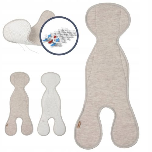 Zaffiro Wkładka protiv znojenja za sjedalo 0-13 kg od merino vune + AIR Svijetlo bež
