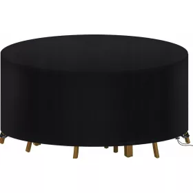Vodootporni Pokrovac za Vrtne Stolove 128x71 cm - Crni