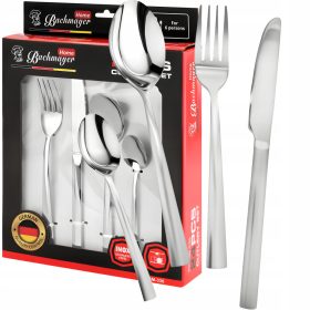    BACHMAYER SET PRIBORA ZA JELO ČELIČNI SET PRIBORA 24 DIJELA SERVIS ZA 6 OSOBA