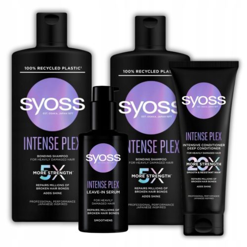 Syoss Intense Plex set za njegu jako oštećene kose 4 kom.