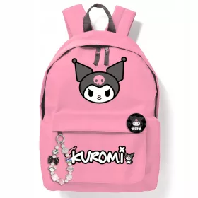 Plećak Kuromi Hello Kitty za školu s privjeskom i iglom