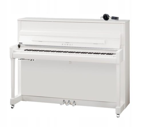 Kawai K 300 bijeli sjaj klavir s kromiranim detaljima i ATX4 sustavom